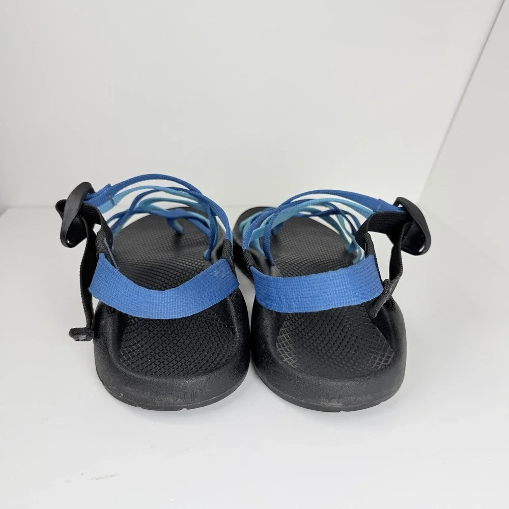 Chaco ZX2 Womens 10 Blue Double Strap Toe Loop Vibram Sandals